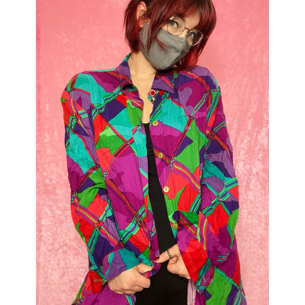 80s Button Up Blouse✨